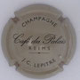 Marque : LEPITRE JC N° Lambert : 7 Couleur : Crème foncé et noir Description : Café du Palais - nom de la marque  Emplacement : 