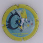 Marque : DAVID - HEUCQ Henri N° Lambert : 121a Couleur : Polychrome, contour jaune Description : Cycliste - TDF 8 juillet 2019 - Nom de la marque Emplacement : 