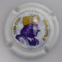 Marque : COUTIN HENRI N° Lambert : 2f Couleur : fond blanc avec fleur de lys, portrait bleu Description : Philippe II - nom de la marque  Emplacement : 