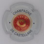 Marque : CASTELLANE (de) N° Lambert : 94 Couleur : Fond blanc, écriture or dans cercle rouge,  Description : Collection An 2000  Emplacement : 
