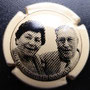 Marque :   SAVOYE Christophe N° Lambert : 2 Couleur :  Crème et noir Description : Portrait d'un couple Emplacement : 