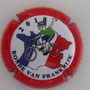 Marque : GOUTORBE André & fils N° Lambert : 19g Couleur : Fond blanc, contour rouge Description : Cycliste sur carte du Tour de France 2108 - inscription en flamand - nom de la marque  Emplacement : 