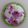 Marque : BREUL Patrick N° Lambert : 97 Couleur : Polychrome, contour vert Description : Orchidée - nom de la marque Emplacement : 
