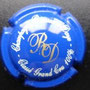 Marque :  ROUSSEAUX - DAYE N° Lambert : 19 Couleur :  Bleu, or et blanc Description : Initiales et nom de la   marque Emplacement : 