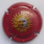 Marque : LECLERC - BRIANT N° Lambert : 6 Couleur : Fond rouge Description : Soleil  Emplacement :