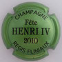 Marque : FLINIAUX Régis N° Lambert : 49 Couleur : Vert et noir Description : Fête Henri IV 2010 -  Nom de la marque  Emplacement : 