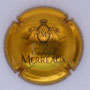 Marque : MERREAUX Gabriel N° Lambert : 10 Couleur : Or et noir Description : M dans un cartouche couronné et encadré de deux angelots  Emplacement : 
