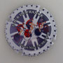 Marque : MIGNON Pierre N° Lambert : SA30 Couleur : Polychrome, fond blanc et bleu. Cuvée spéciale Description : Cyclistes - TDF 2020 - départ Nice 29/08/2020 - Nom de la marque  Emplacement : 