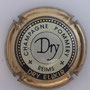 Marque : POMMERY N° Lambert : 84 Couleur : Contour Or, cercle crème, cartouche blanc - lettres noires Description : Dry - nom de la marque  Emplacement : 