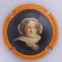 Marque : CLICQUOT (Veuve) N° Lambert : 139 Couleur : Contour orange clair  Description : Portrait veuve Clicquot. Signature au verso  Emplacement : 