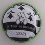 Marque : SAVRY Didier N° Lambert : 51b Couleur : Noir et blanc, contour vert Description : TDF 2021 - Le Tour en Bretagne - nom de la marque Emplacement : 