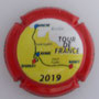 Marque : VAUTRAIN Marcel N° Lambert : 198 Couleur : Fond blanc, contour rouge Description : Tour de France 2019 - nom de la marque  Emplacement : 
