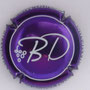 Marque : BOURGEOIS - DIAZ N° Lambert : 4 Couleur : Violet métallisé et blanc Description : Initiales stylisées - nom de la marque sur le contour  Emplacement : 