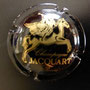 Marque : JACQUART N° Lambert : 4 Couleur : Or et noir Description : Noir et or. R "arrondi" sous Q  Emplacement : 064-06-02