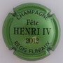 Marque : FLINIAUX Régis N° Lambert : 55 Couleur : Vert et noir Description : Fête Henri IV 2012 -  Nom de la marque  Emplacement : 