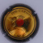 Marque : POL CARSON N° Lambert : 2 - grand cercle Couleur : Or, contour noir Description : Initiales dans blason surmonté d'une couronne et soutenu par deux lions Emplacement : 