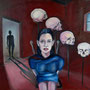 J Der Besuch (1995), Öl/Leinwand 