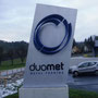 Logo, Fa. Duomet, Wirtschaftspark in Ybbsitz, 2011