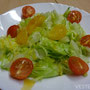 SALAT MIT MANDARINEN UND PFIRSICH-BALSAMICO