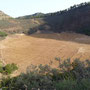 le fond cultivé d'une caldeira à Gran Canaria