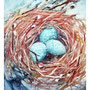 Everybody home / Kaikki kotona / Alle Zu Hause - watercolour on Yupo 