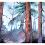 My forest / Minun metsäni / Mein Wald - watercolour on paper - not available