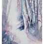Enchanting forest / Lumometsä / Zauberwald - watercolour on Yupo, not available