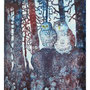 Babysitter fell asleep / Lapsenvahti nukahti / Babysitter ist eingeschlafen - watercolour on Yupo - exhibited at ECWS Tampere 2024