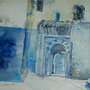 Aquarell Chefchaouen