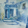 Aquarell Chefchaouen