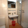 bathroom with shower and toilet Ferienhaus-Apartment Golf Saas-Fee