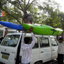 Taxi laden in Delhi