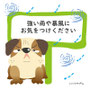 強い雨や暴風に気を付けて