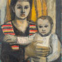 Mère et enfant (épouse de l'artiste et son fils) - 1950 - Hst - 92/73 - ©Adagp Paris 2014