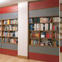 Bücherregale aus Bambus  + HPL-Schiebetüren
