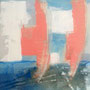 2014 | Segelboote, Acryl und Sand auf Leinwand, 30 × 40 cm