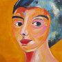 2017 | Hommage an Paula M. B., Acryl auf Leinwand , 40 × 40 cm