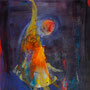 2011 | Tanzendes Mädchen, Aquarell auf Papier, 30 × 40 cm