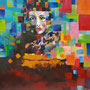 2021 | o. Titel, Acryl auf Acrylleinwand, 100 × 100 cm