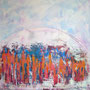 2026 | Gemeinschaft, Acryl auf Leinwand,  70 x 70 cm