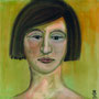 2011 | Freundin II, 40 × 40 cm, Acryl auf Leinwand