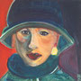 2011 | Freundin I, 40 × 40 cm, Acryl auf Leinwand