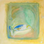2013 | Fisch auf Teller, Acryl auf Leinwand, 90 × 90 cm