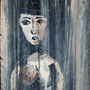 2010 | Ägyptische Figur, Acryl auf Papier, 20 × 30 cm