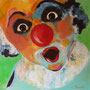 2016 | Clown 3, Acryl auf Leinwand, 60 × 60 cm