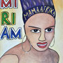 MIRIAM MAKEBA - Gouache auf Leinwand, 18 x 24 cm - steht noch nicht zum Verkauf