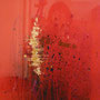 o.T. - Acryl auf Leinwand - 70 x 50 cm, gerahmt unter Glas - 102 x 73 cm - CHF 600