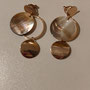 Paire de boucles en acier n°18  - 9€