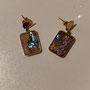 Paire de boucles en acier n°21  - 10€