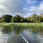 An den Ufern der Weser entlang. 